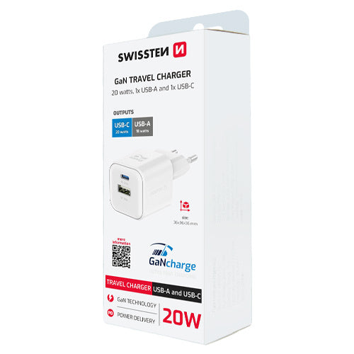 Bloc Chargeur 20w Double USB (USB-A & USB-C)