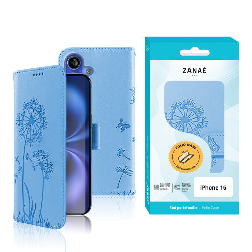 Etui Portefeuille Blowball Bleu-Brume