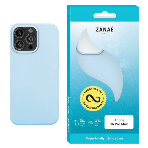 Coque Infinity Bleu ciel (garantie à vie)