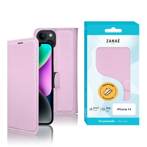 Etui Portefeuille Rose Clair